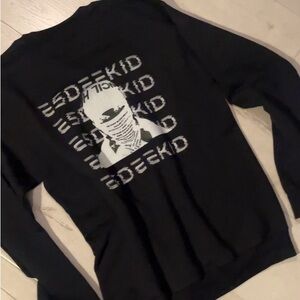 Esdeekid Black Graphic Men's crewneck
